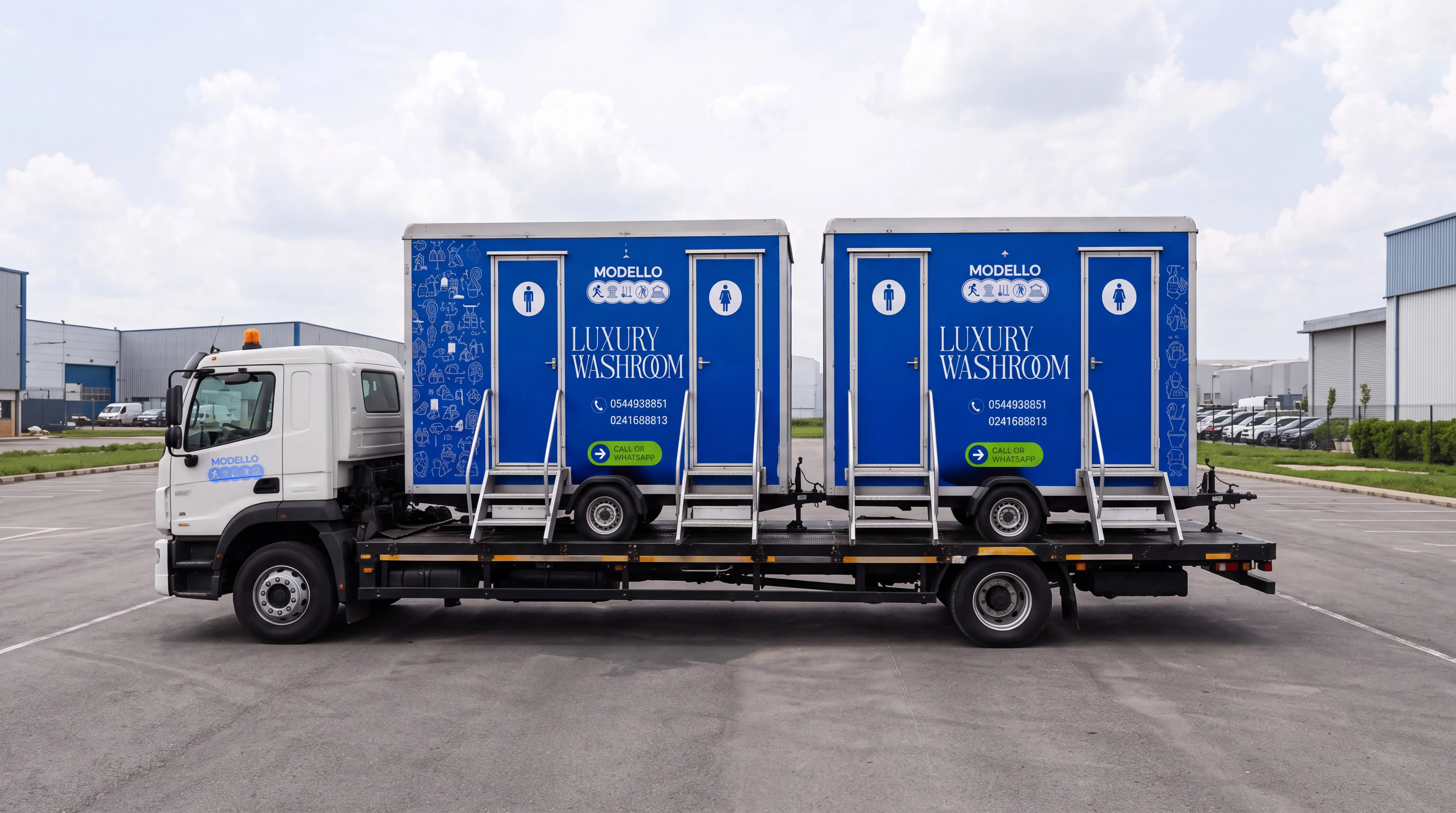 Luxury Restroom Trailers & Event Sanitation Fleet